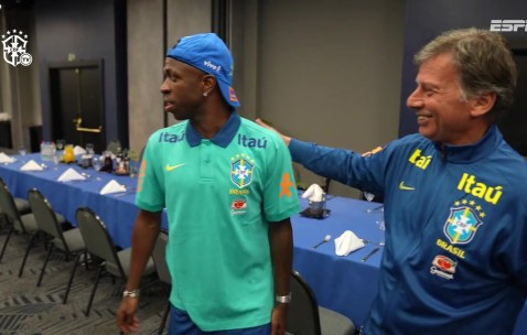 DB视讯官方登录入口桑巴军团新周期！巴西国脚与安切洛蒂及教练团队见面