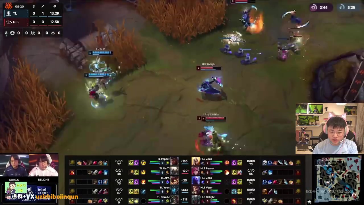 DB视讯百家乐Uzi看TL被HLE翻盘：小花生在乱玩，TL实在打不过！